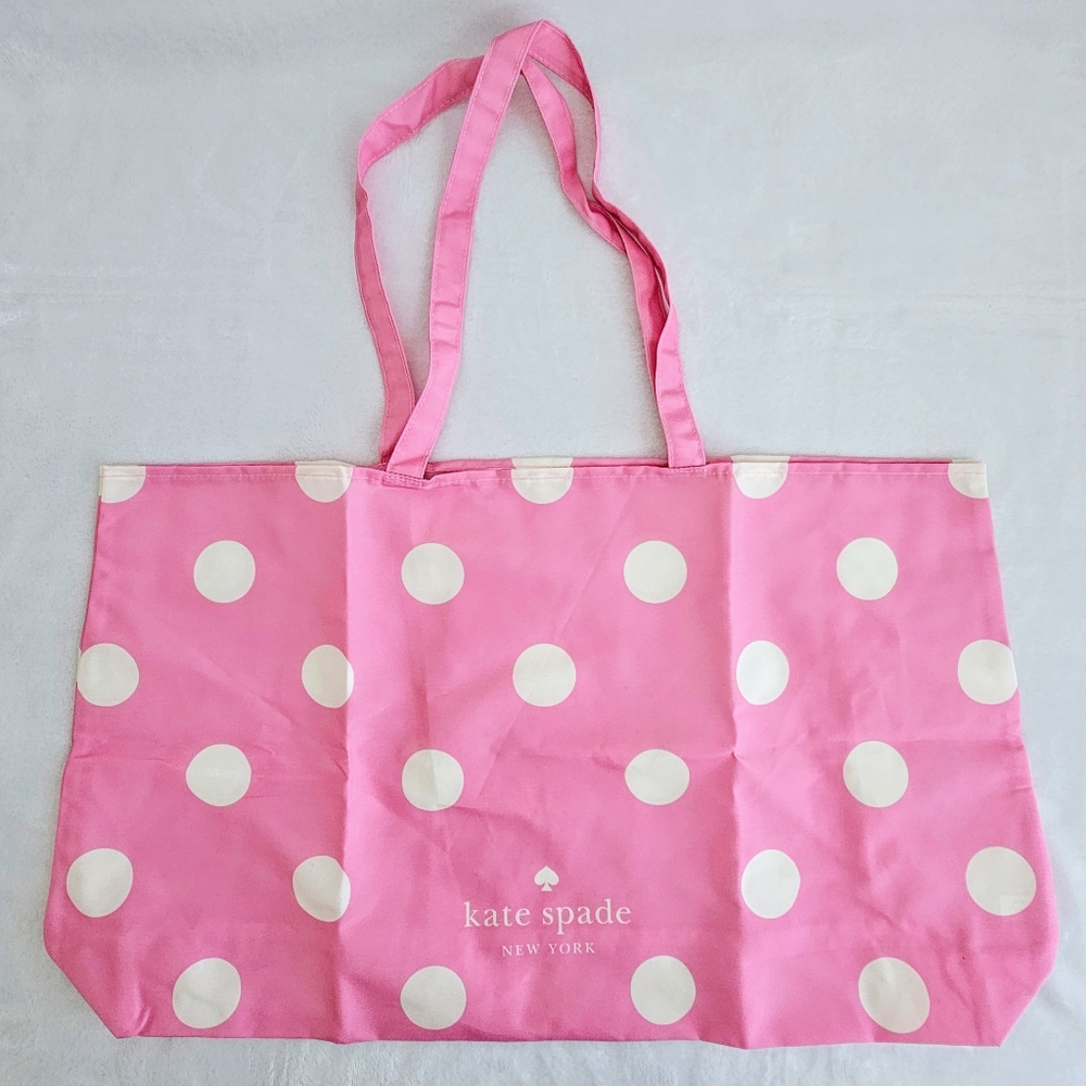 Kate Spade New York Park Dot Tote Bag Polka Dots Pink Brand New GWP